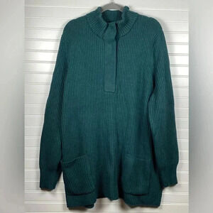 Soft Surroundings NWT Highland Tunic Sweater  Teal Size 3X